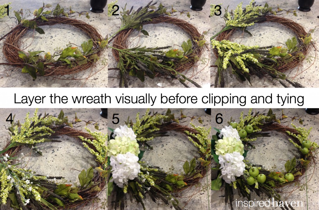Fall wreath layers